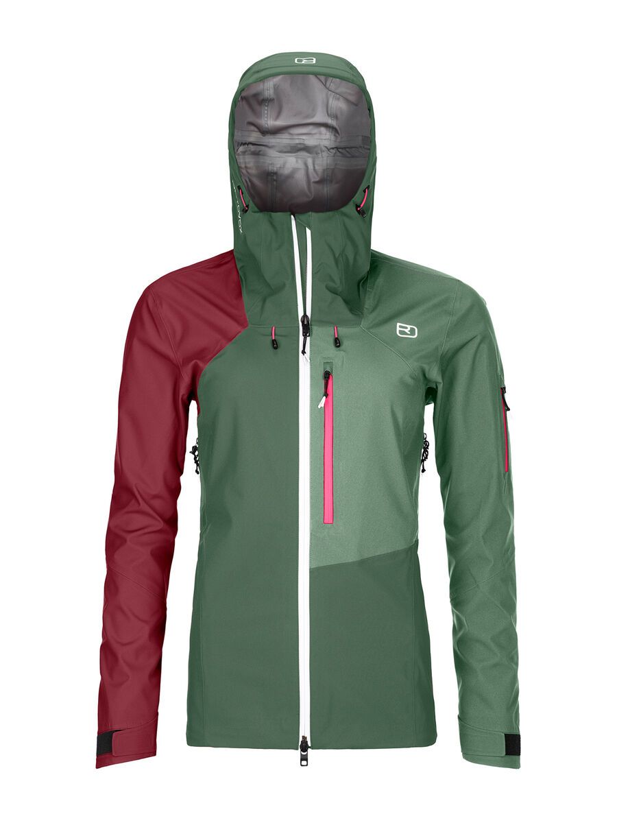 Ortovox 3L Merino Naked Sheep Ortler Jacket W, green forest - Bild 1