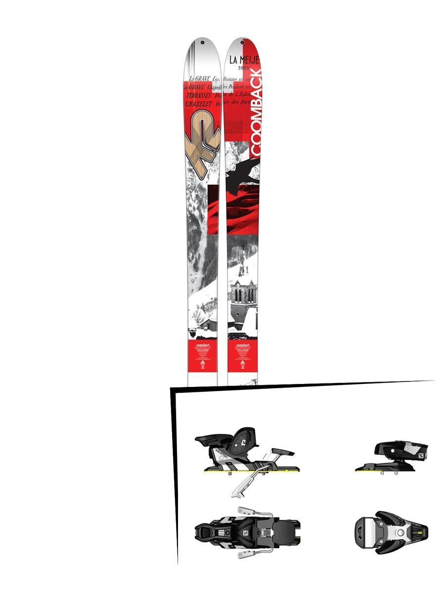 K2 SKI Set: Coomback 104 2016 + Salomon STH2 WTR 13 - Bild 1