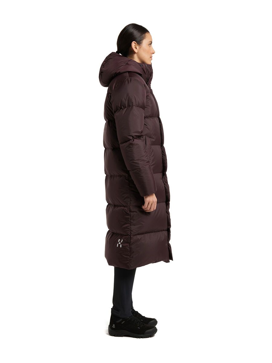 Haglöfs Long Down Parka Women, burgundy brown - Bild 4