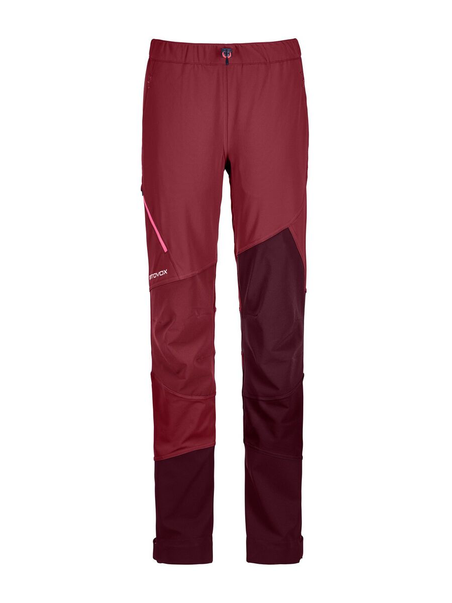 Ortovox Merino Naturtec Light Col Becchei Pants W, dark blood - Bild 1