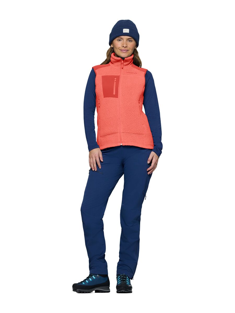 Norrona trollveggen warm3 Vest W's, deep sea coral/baked apple - Bild 4