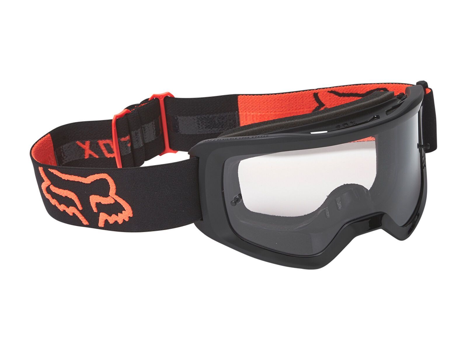 Fox Youth Main Stray Goggle - Clear, black/orange - Bild 1