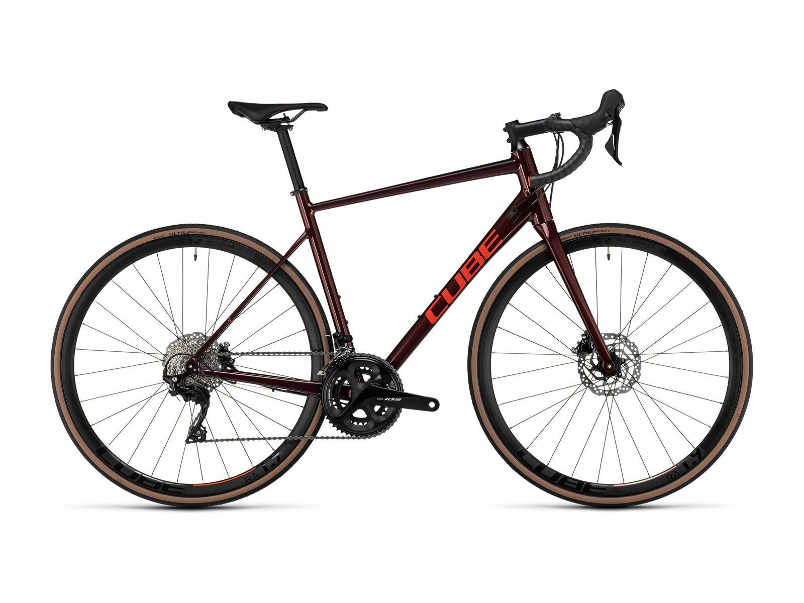 Cube Attain SLX, deepred´n´red - Bild 1