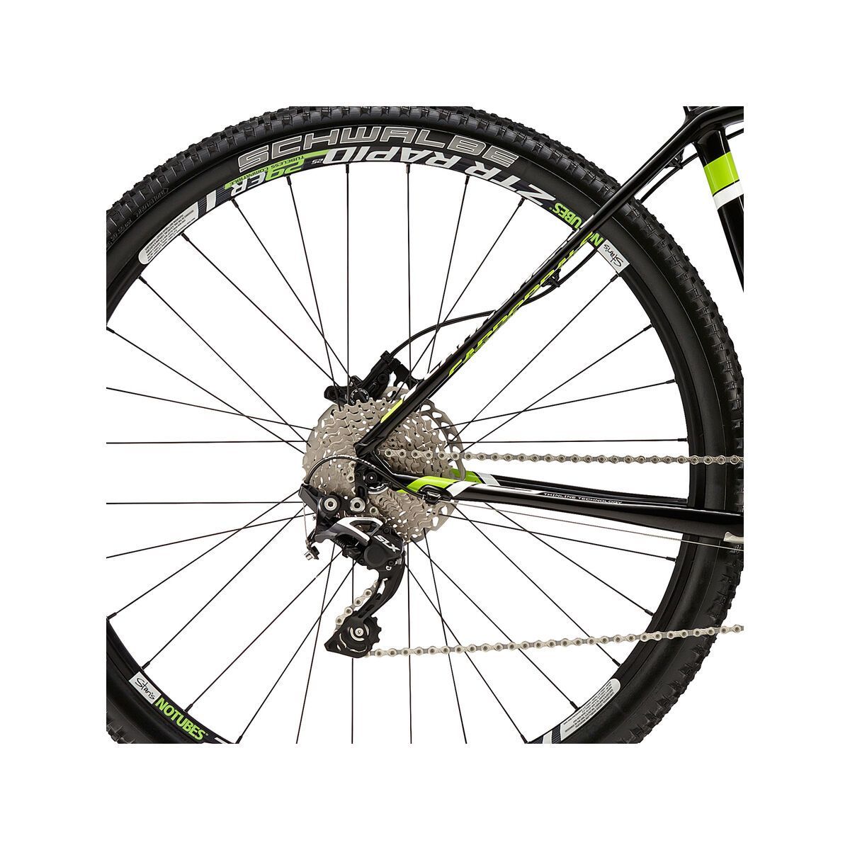 Cannondale F29 Carbon 4, jet black with berzeker green, magnesium white, gloss - Bild 4