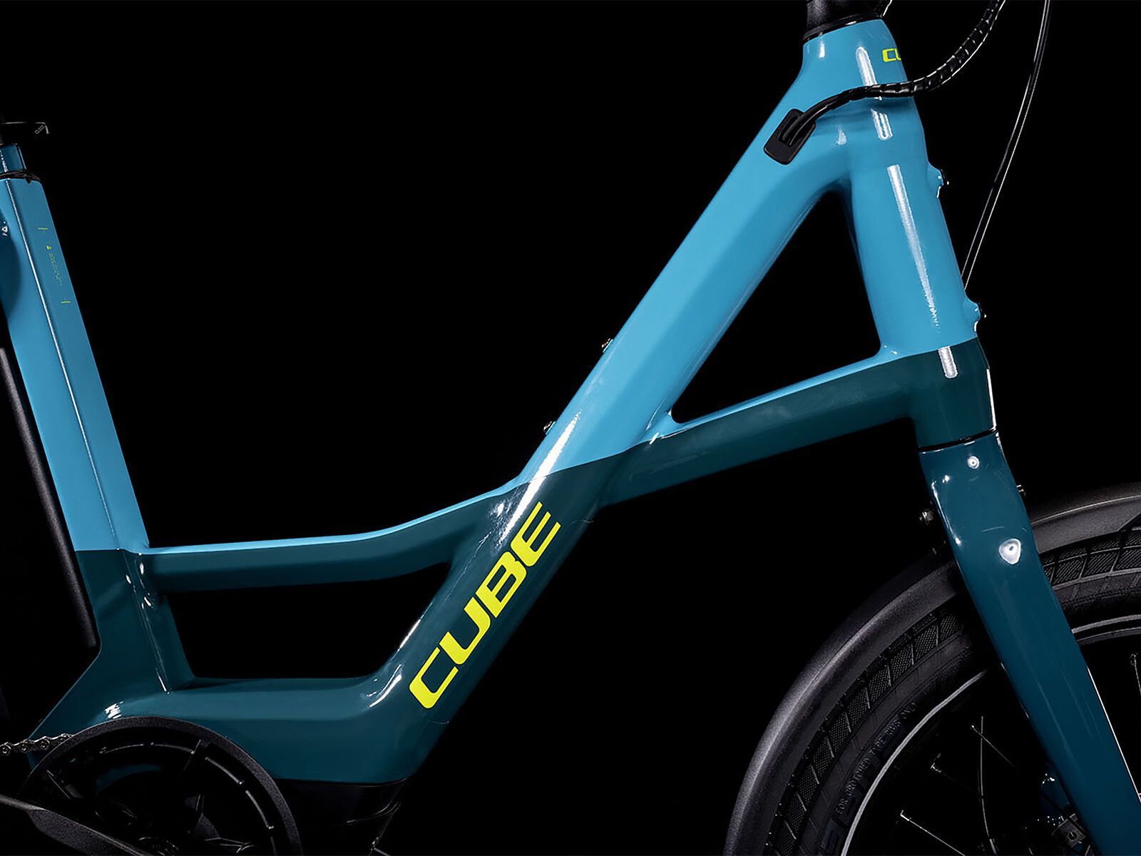 Cube Compact Sport Hybrid 500, blue´n´lime - Bild 4