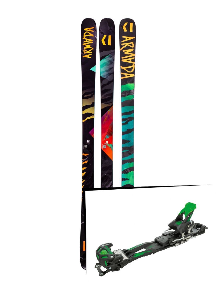 Set: Armada Arv 86 2019 + Tyrolia Adrenalin 16 solid black flash green - Bild 1