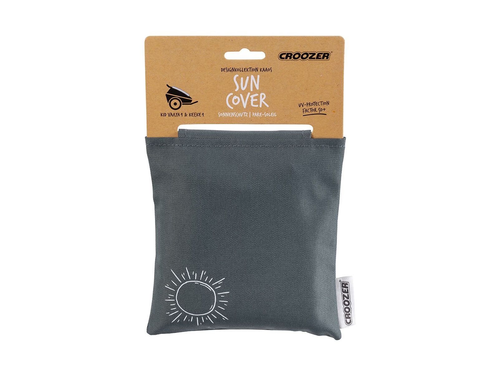 Croozer Sonnenschutz für Kid Einsitzer ab 2014, graphite blue - Bild 2