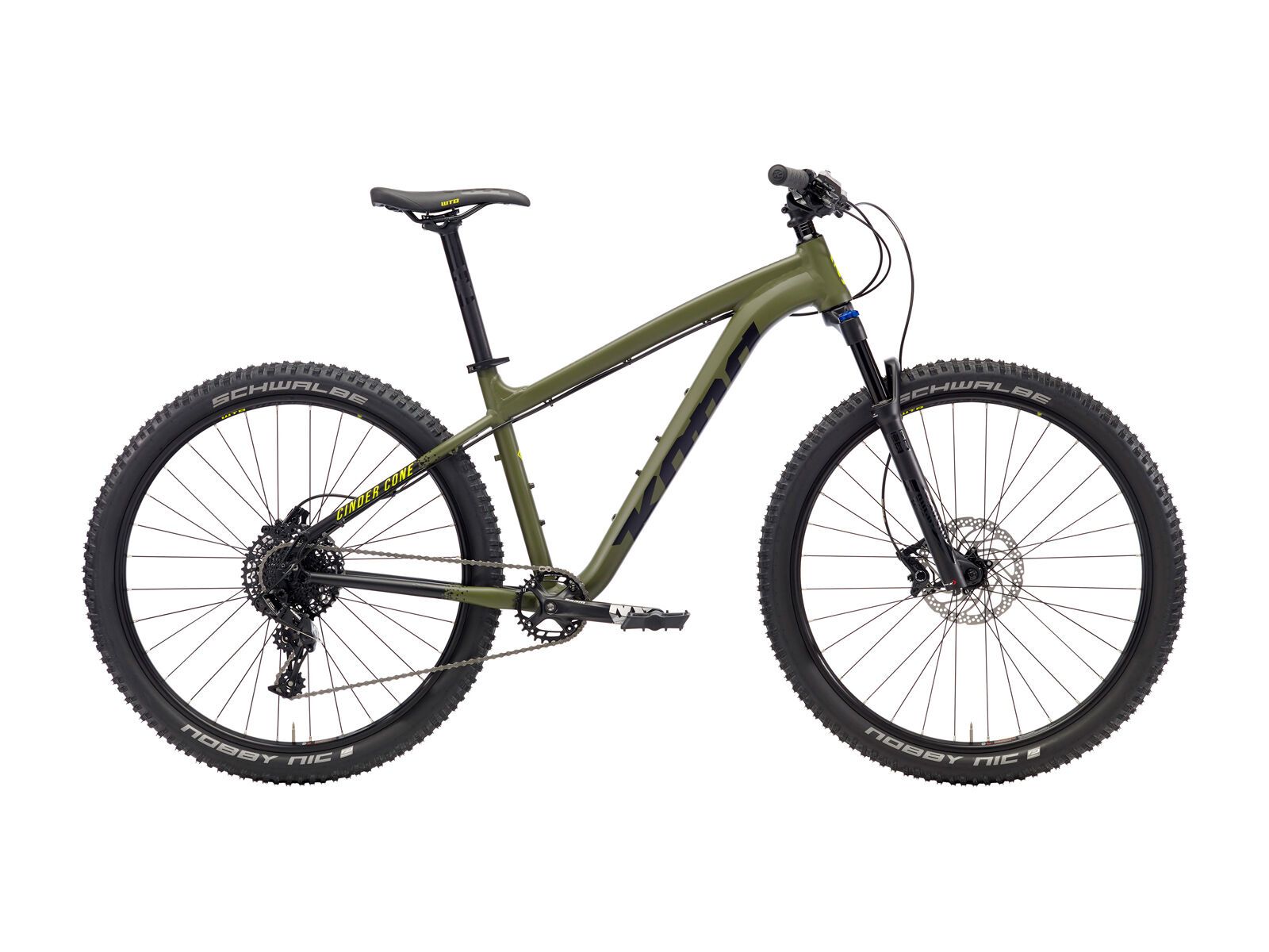 Kona Cinder Cone, matt black & olive w/ black & yellow decals - Bild 1