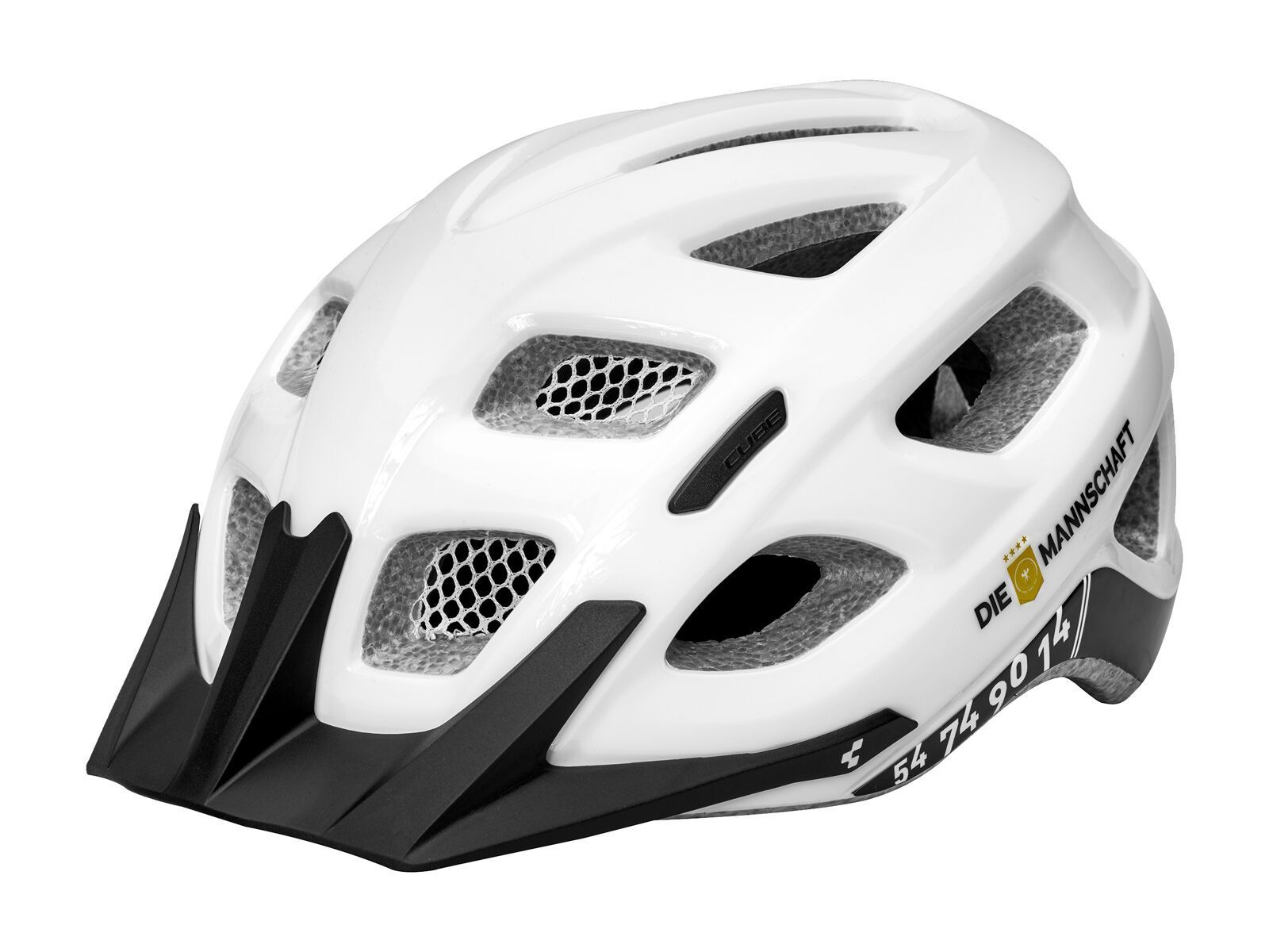 Cube Helm Tour DFB, white´n´black´n´gold - Bild 2