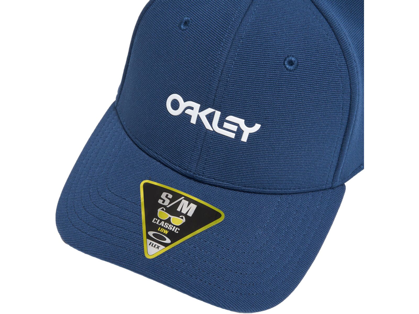 Oakley 6 Panel Stretch Metallic Hat, poseidon/white - Bild 3