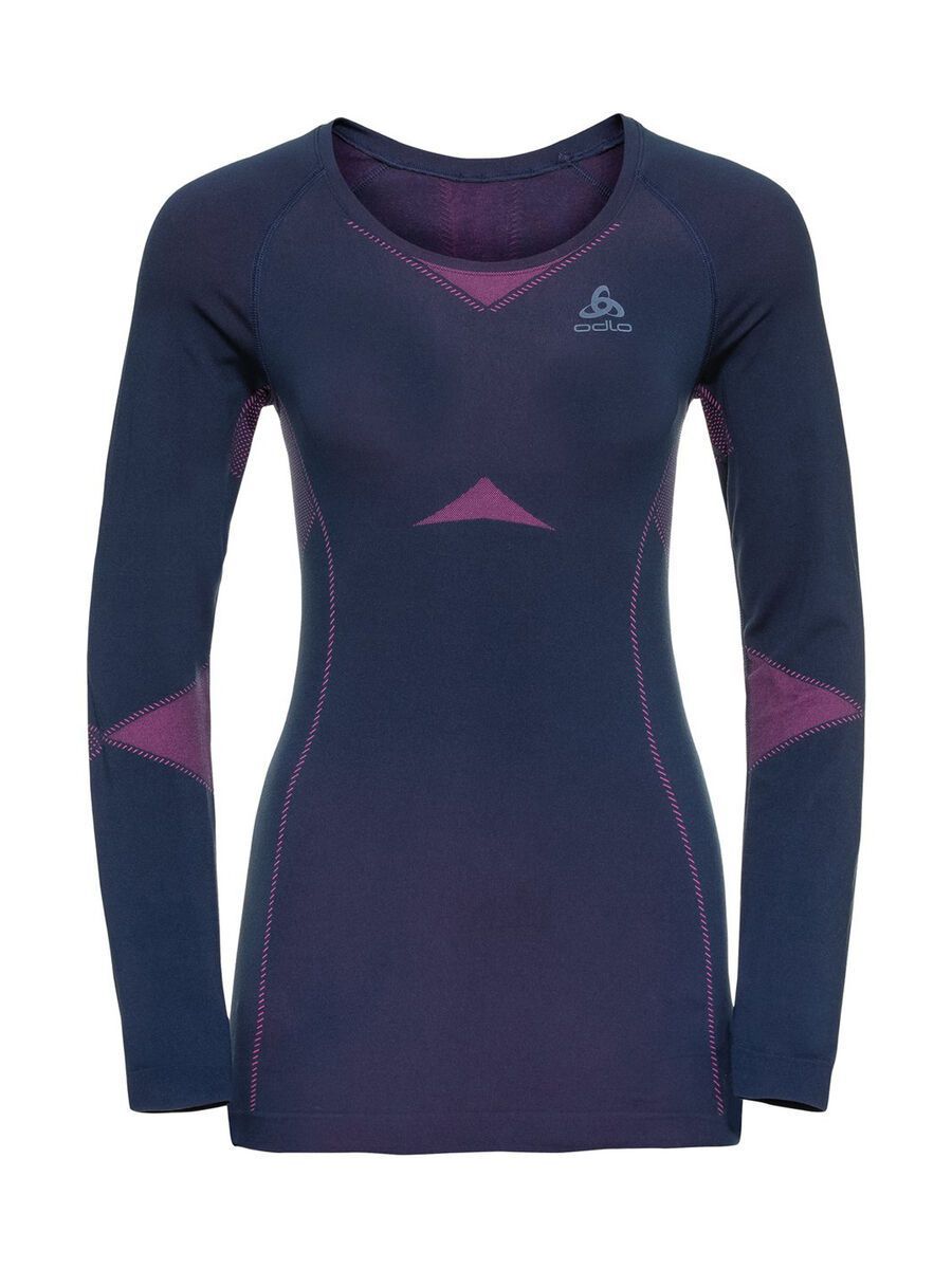 Odlo Women's Performance Evolution Light Baselayer Set, diving navy/beetroot purple - Bild 3
