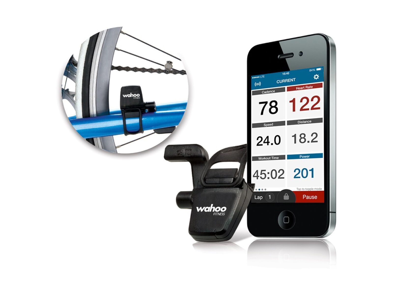 Wahoo Fitness Blue SC Geschwindigkeits- und Trittfrequenzsensor - Bild 2