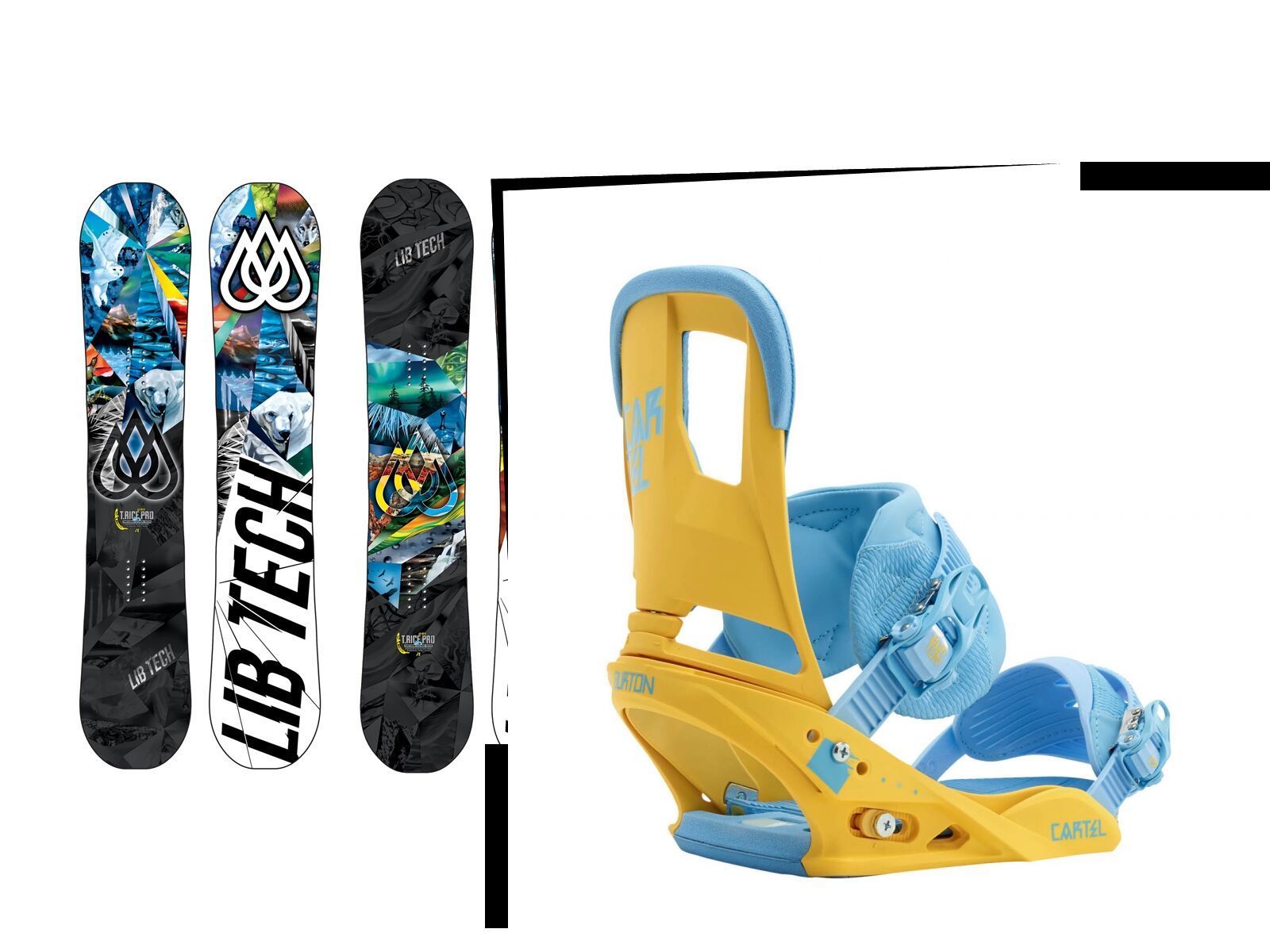 Set: Lib Tech T-Rice C2 BTX 2015 + Burton Cartel (1191263S) - Bild 1