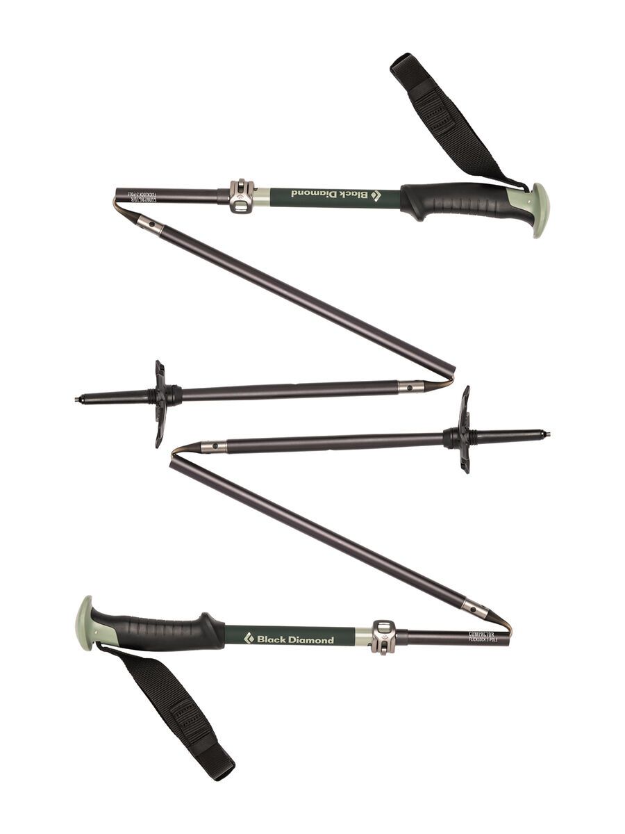 Black Diamond Compactor Ski Poles 105 - 125 cm, deep forest / lichen - Bild 2