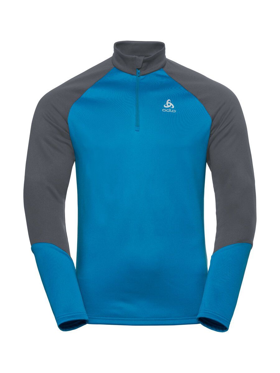 Odlo Midlayer 1/2 Zip Planches, odlo graphite grey/blue je - Bild 1