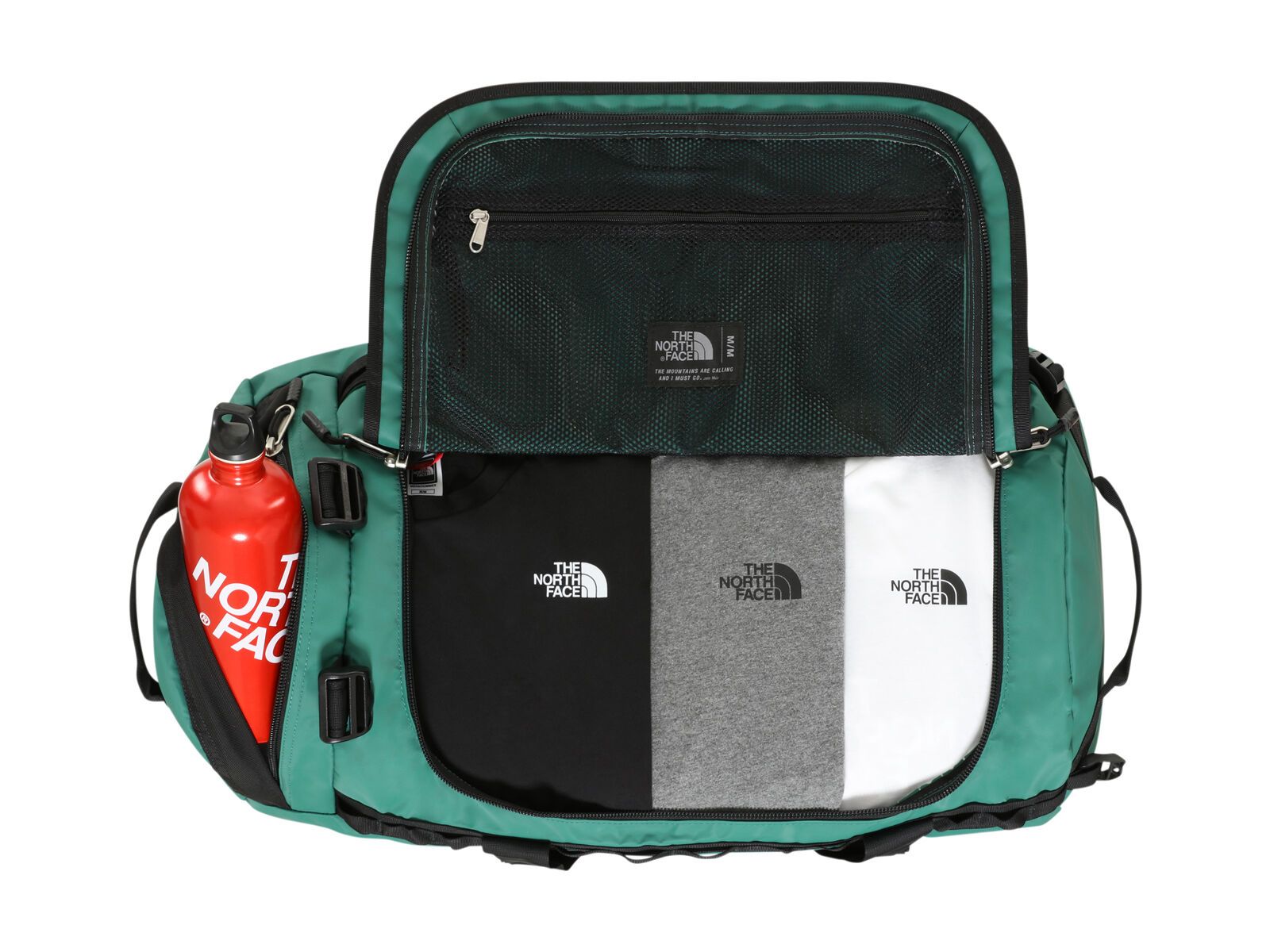 The North Face Base Camp Duffel - Medium, evergreen/tnf black - Bild 3
