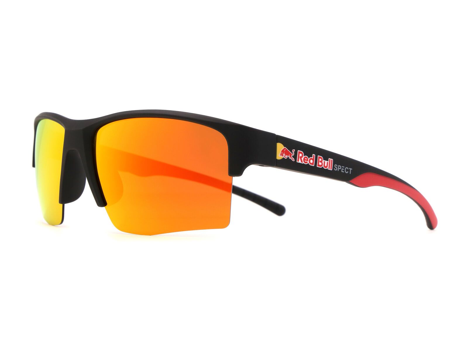 Red Bull Spect Eyewear Chain, Brown-Red/Orange Mirror / soft touch black - Bild 4