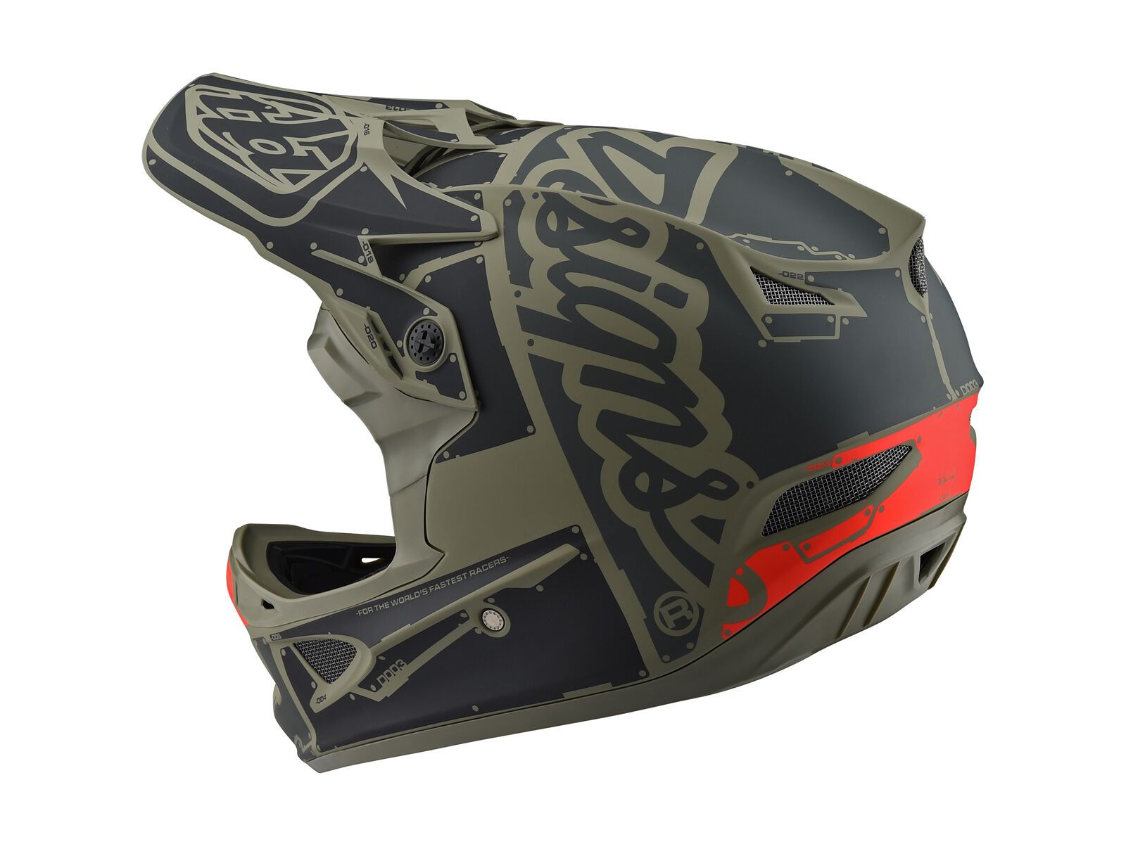 TroyLee Designs D3 Fiberlite Helmet Factory, trooper - Bild 2
