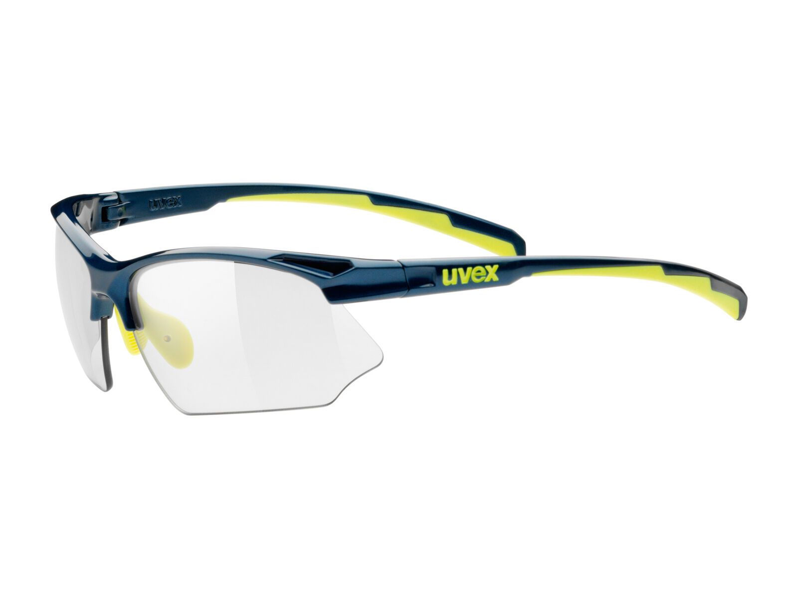 uvex Sportstyle 802 V, dark black yellow/Lens: variomatic smoke - Bild 1