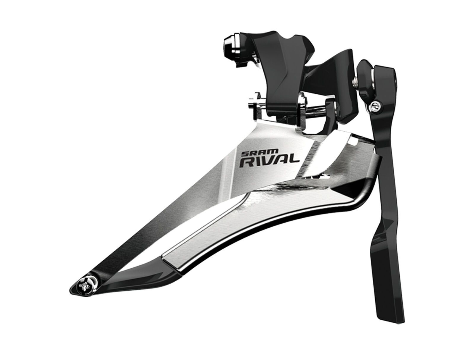 SRAM Rival 22 Yaw Umwerfer - 2x11, Anlöt, Bottom-Pull, silber - Bild 1