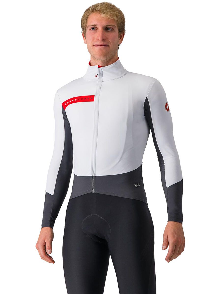 Castelli Beta RoS Jacket, silver gray/dark gray-red - Bild 2