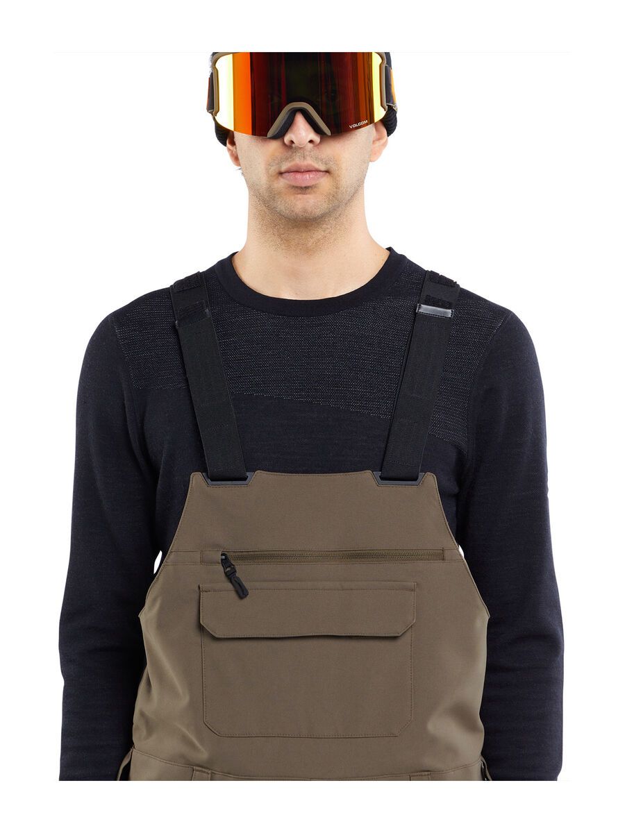 Volcom Roan Bib Overall, teak - Bild 8