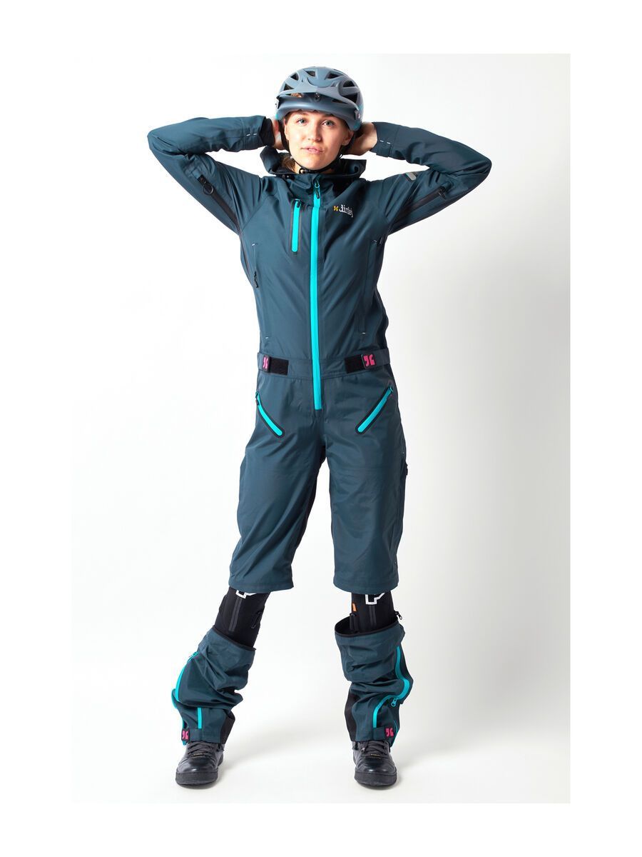 dirtlej DirtSuit Core Edition Ladies Cut, steel blue/turquoise - Bild 8