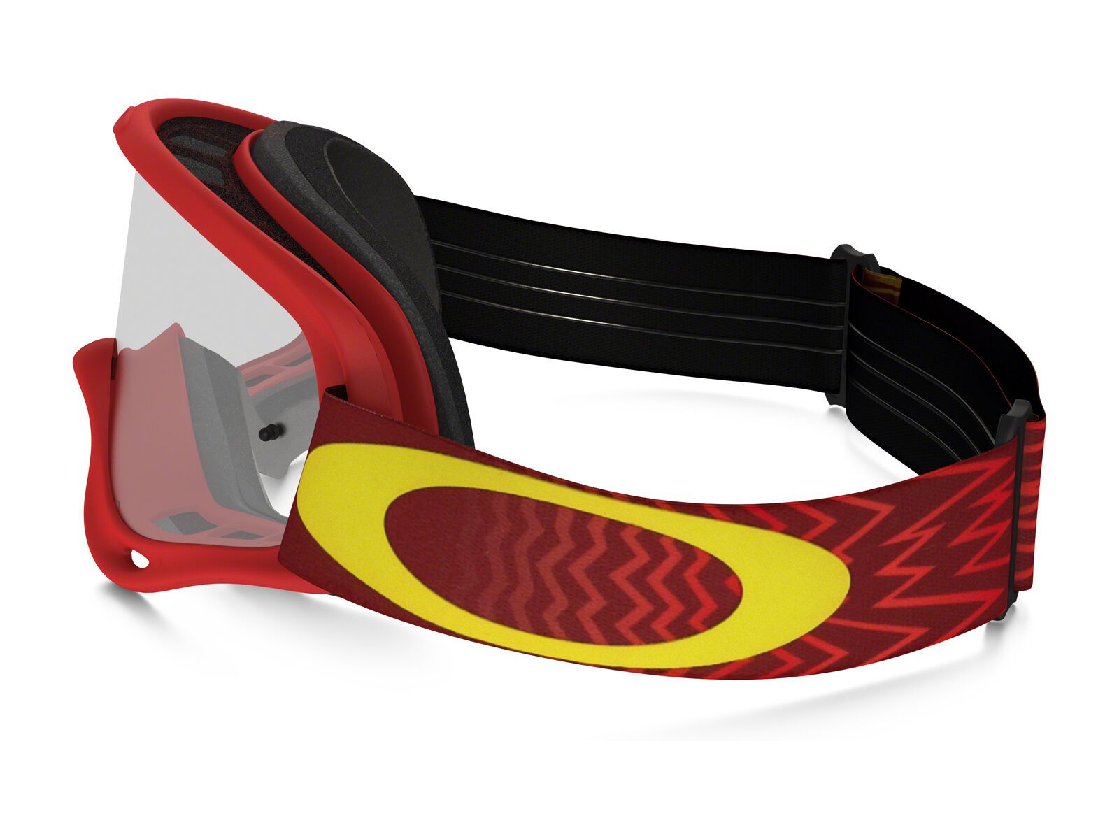Oakley XS O Frame MX, shockwave red/yellow/Lens: clear - Bild 4