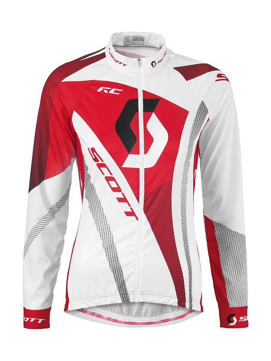 Scott Womens RC Light l/sl Shirt, white/red - Bild 1