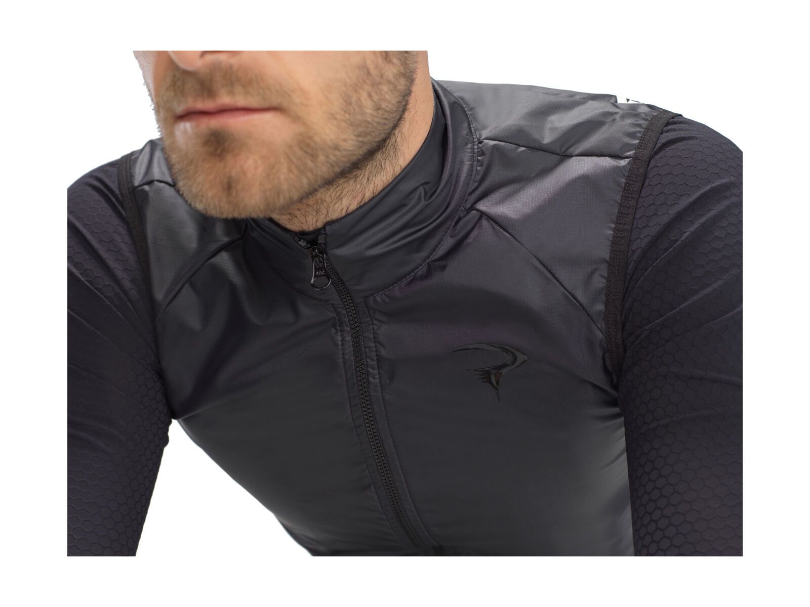 Pinarello Windbreaker Vest Man, black - Bild 4