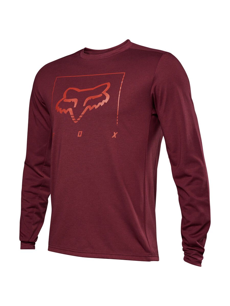 Fox Ranger Drirelease MD LS Jersey Tred, dark maroon - Bild 3