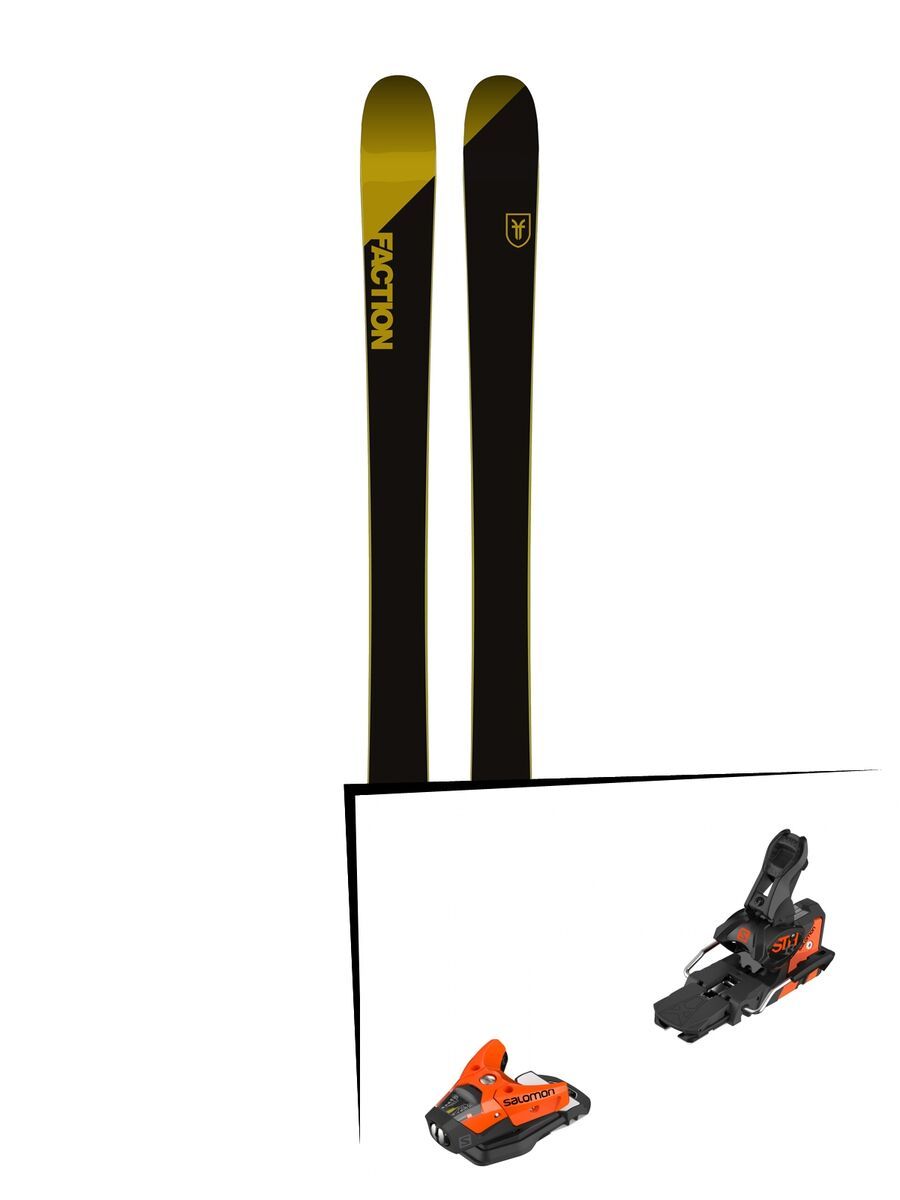 Set: Faction Candide 2.0 2018 + Salomon STH2 WTR 13 orange/black - Bild 1