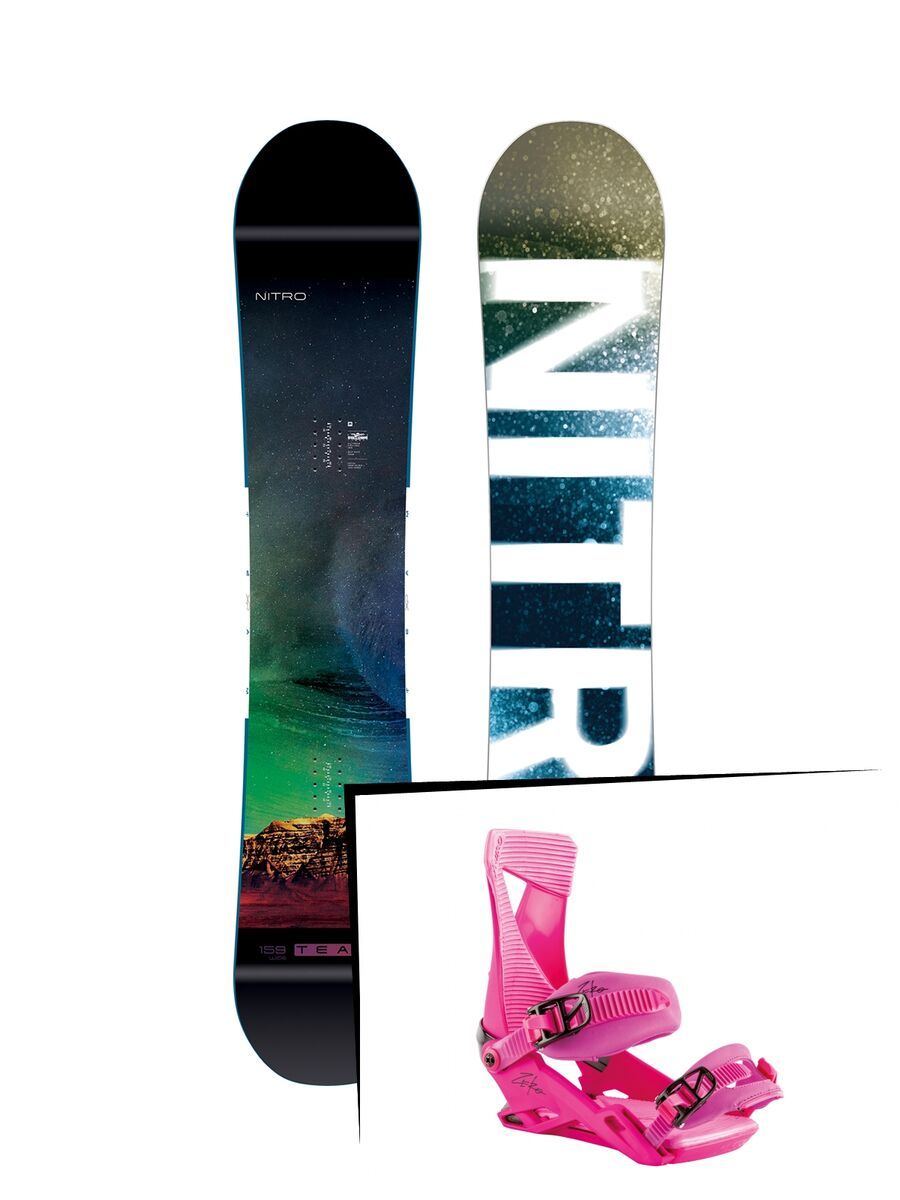 Set: Nitro Team Exposure Gullwing Wide 2019 + Nitro Zero muted brights series raspberry - Bild 1