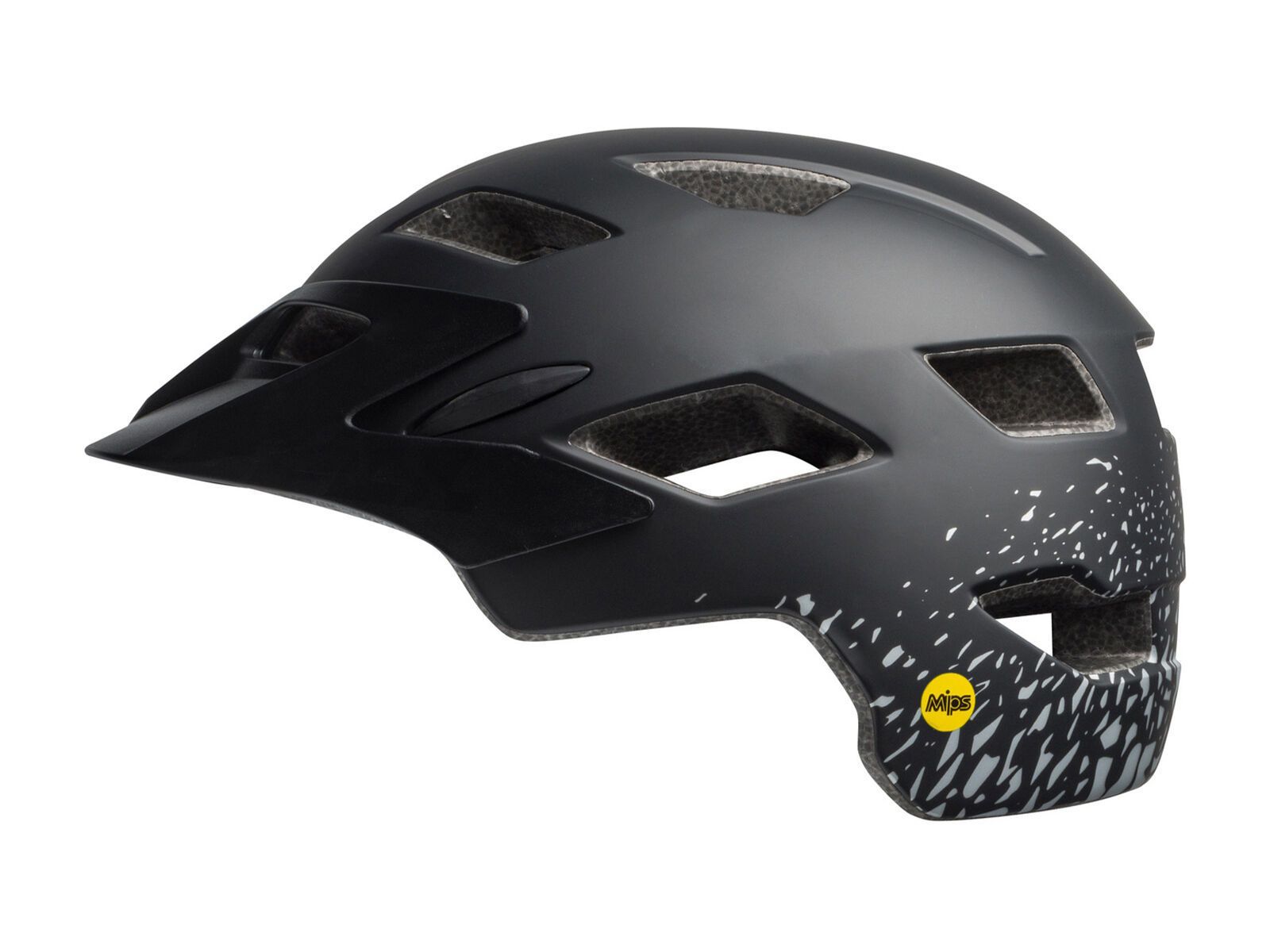 Bell Sidetrack Youth MIPS, matte black/silver fragments - Bild 2