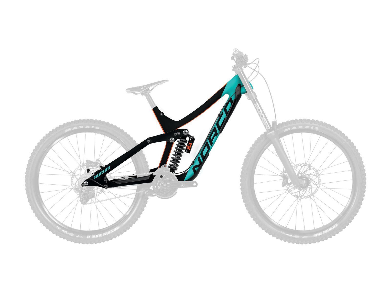Norco Aurum C 7.1 Frame, teal/black/orange - Bild 1