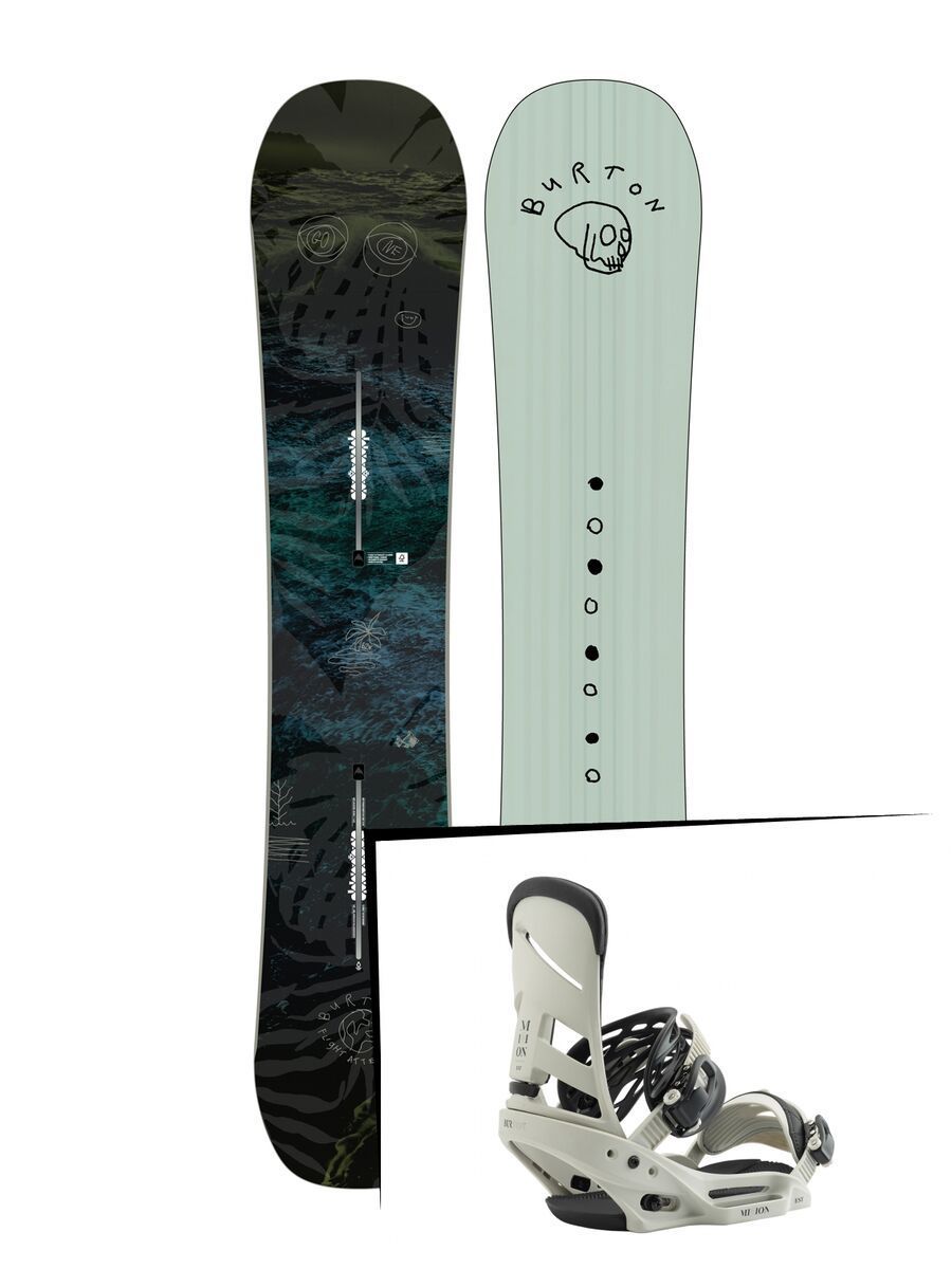 Set: Burton Flight Attendant Wide 2019 + Burton Mission EST bone - Bild 1