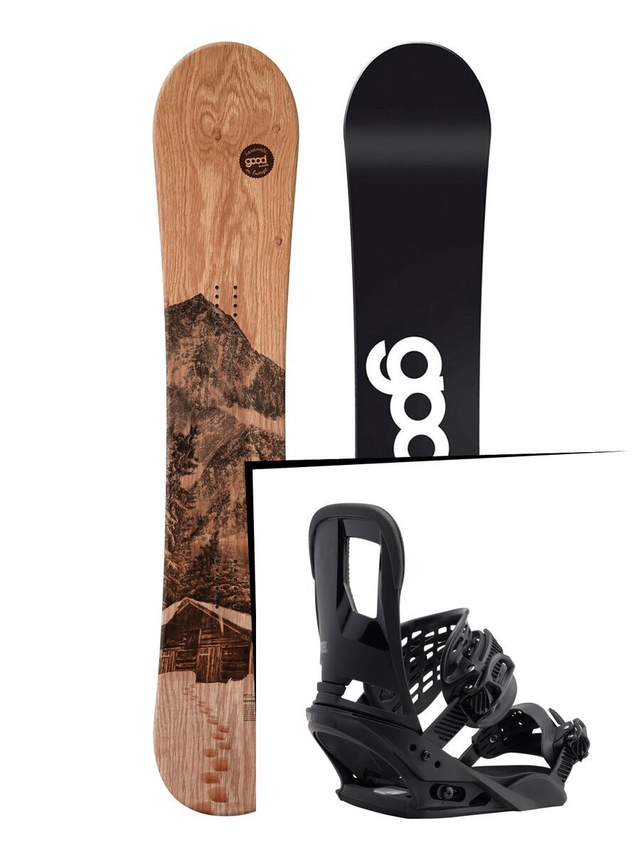 Set: goodboards Wooden 2017 + Burton Cartel (1712700S) - Bild 1