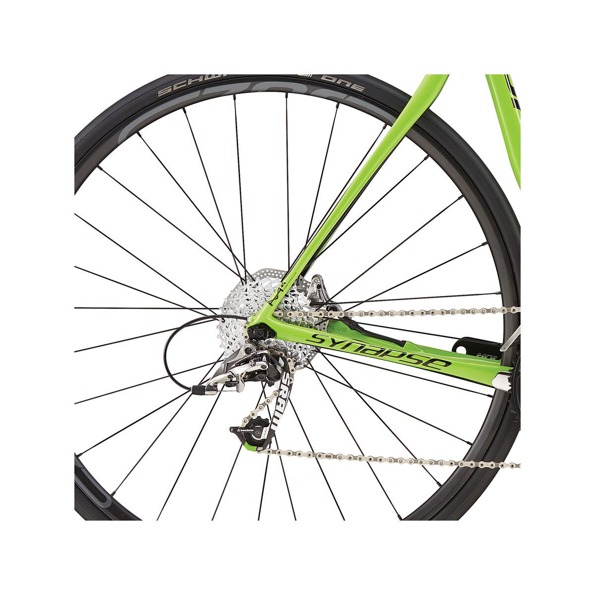 Cannondale Synapse Hi-Mod Disc Red, berzerker green w/ jet black - Bild 4