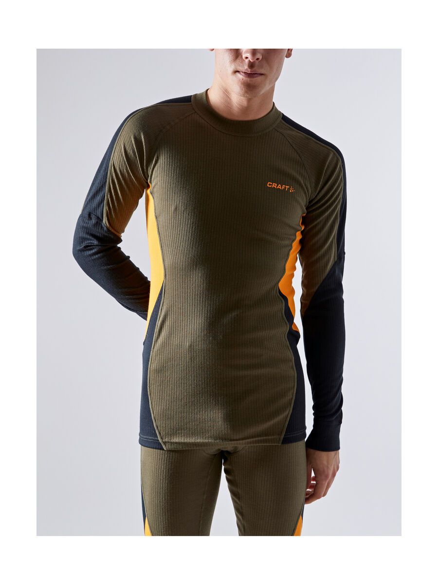 Craft Core Dry Baselayer Set M, dark olive/tiger - Bild 4