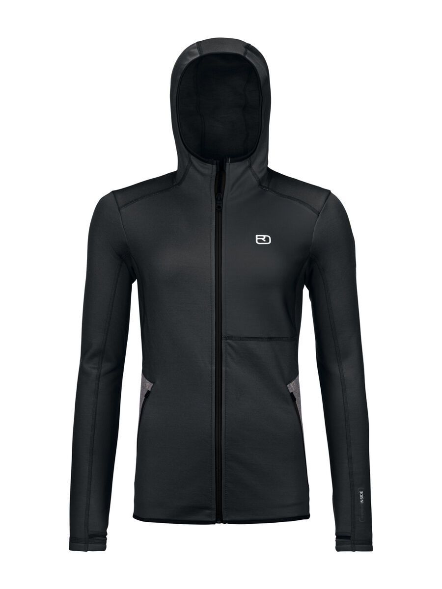 Ortovox Merino Fleece Hoody W, black raven - Bild 1