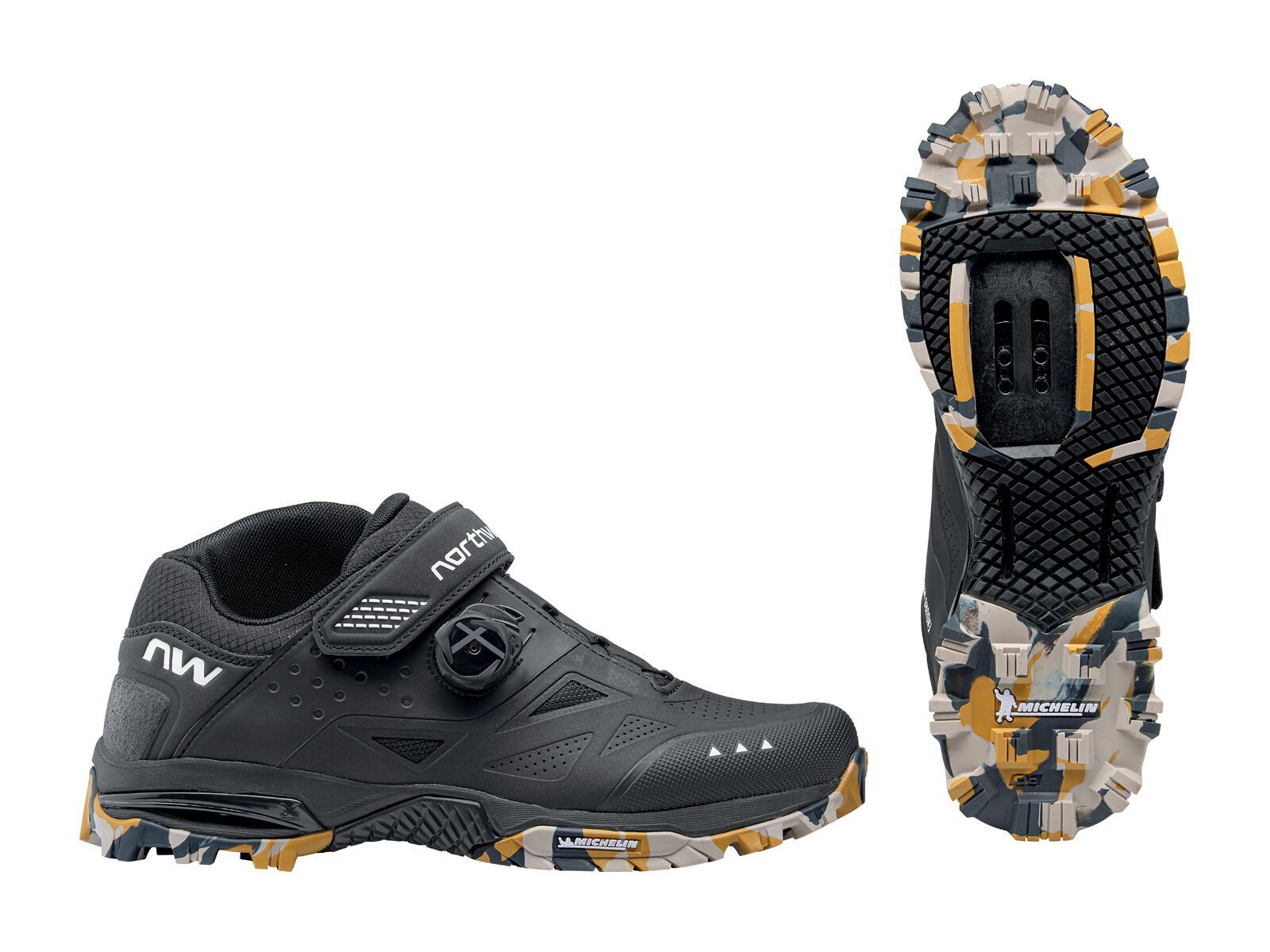 Northwave Enduro Mid 2, black/camo sole - Bild 4