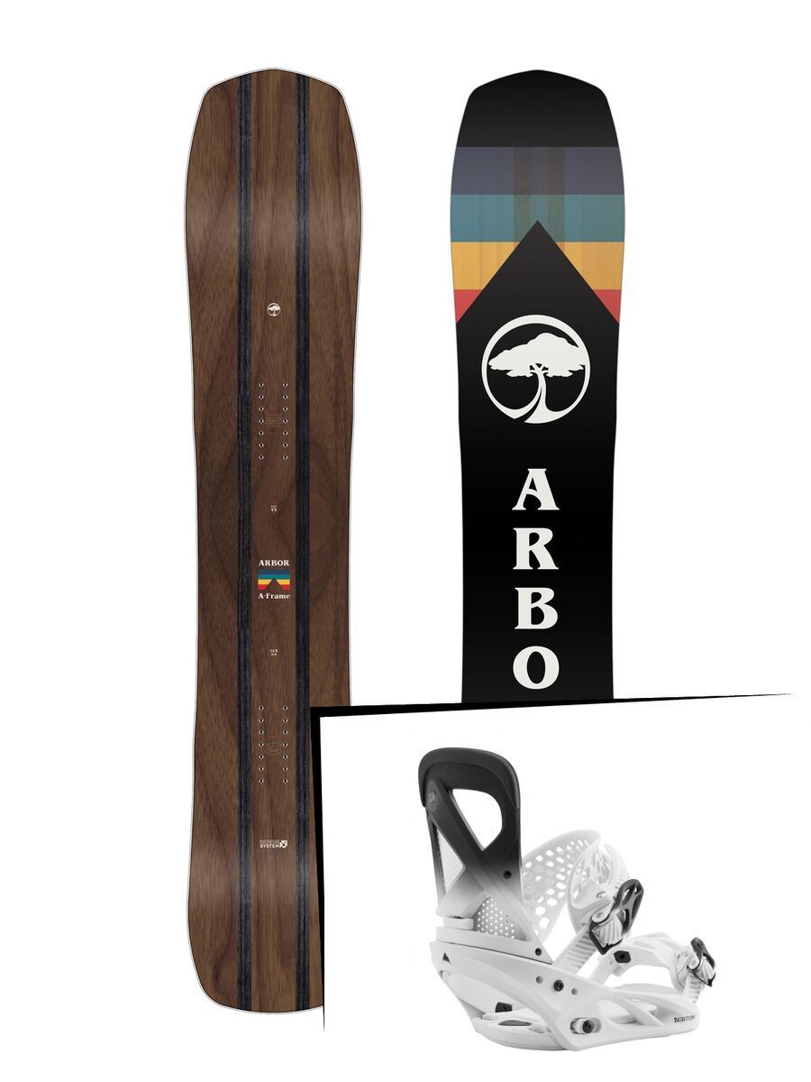 Set: Arbor A-Frame 2019 + Burton Lexa fade to white - Bild 1