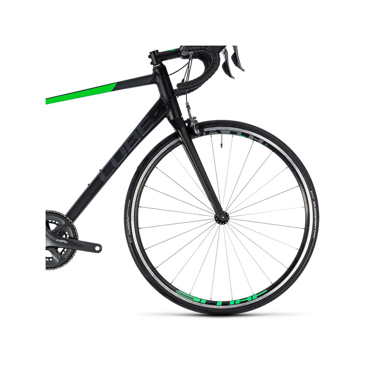 Cube Attain, black´n´flashgreen - Bild 3