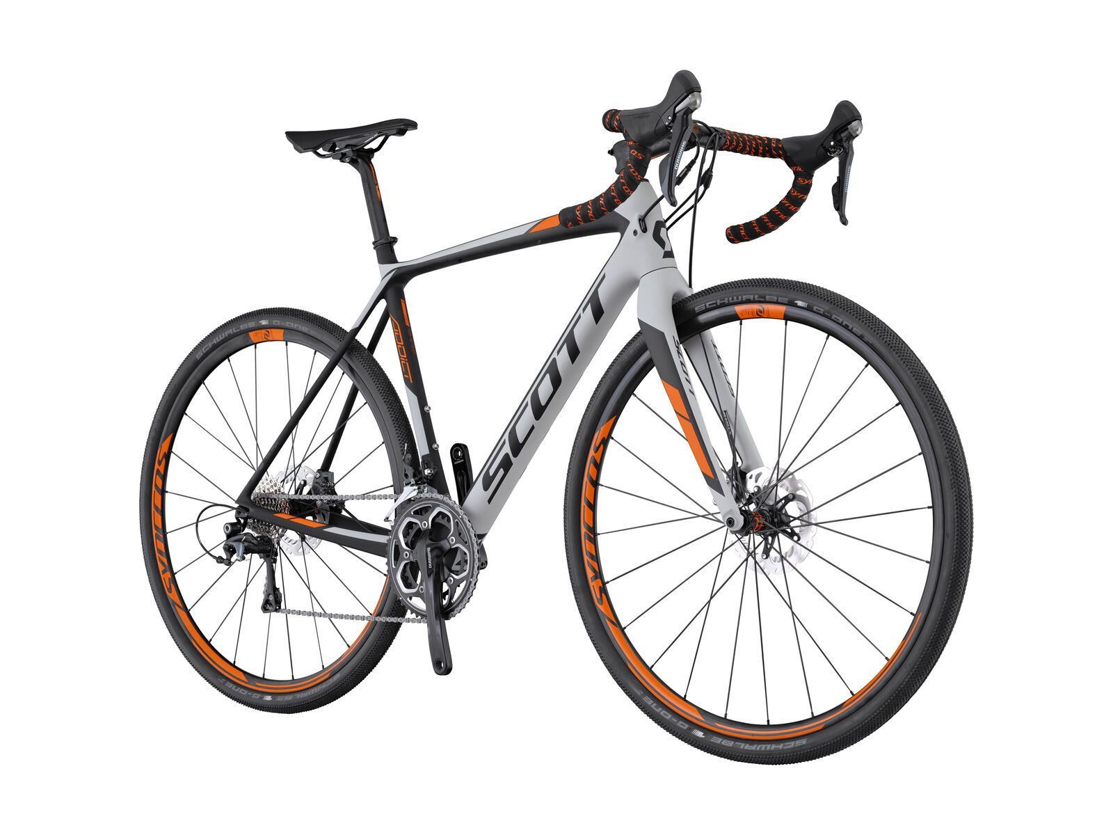 Scott Addict Gravel Disc, black/grey/orange - Bild 2