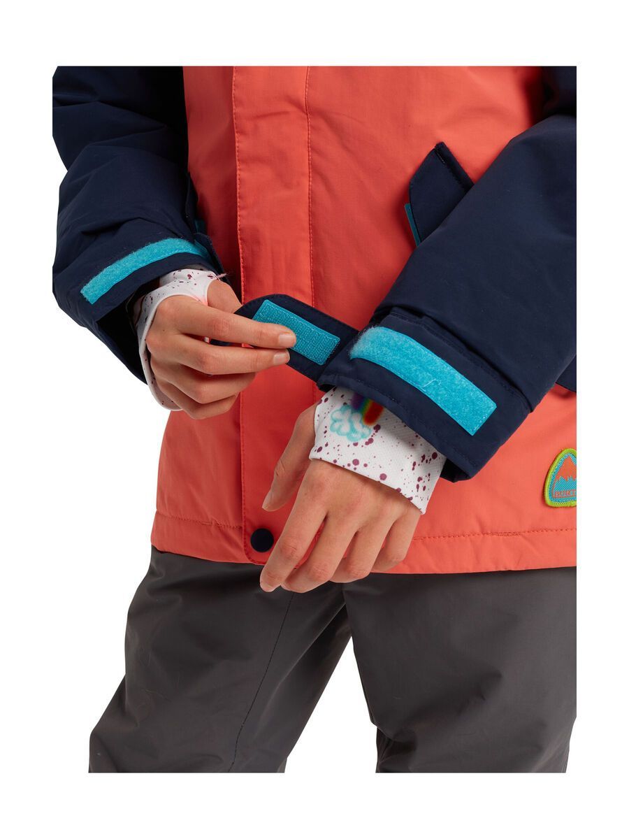 Burton Girls' Elodie Jacket, curacao/dress blue/gregoria peach - Bild 10