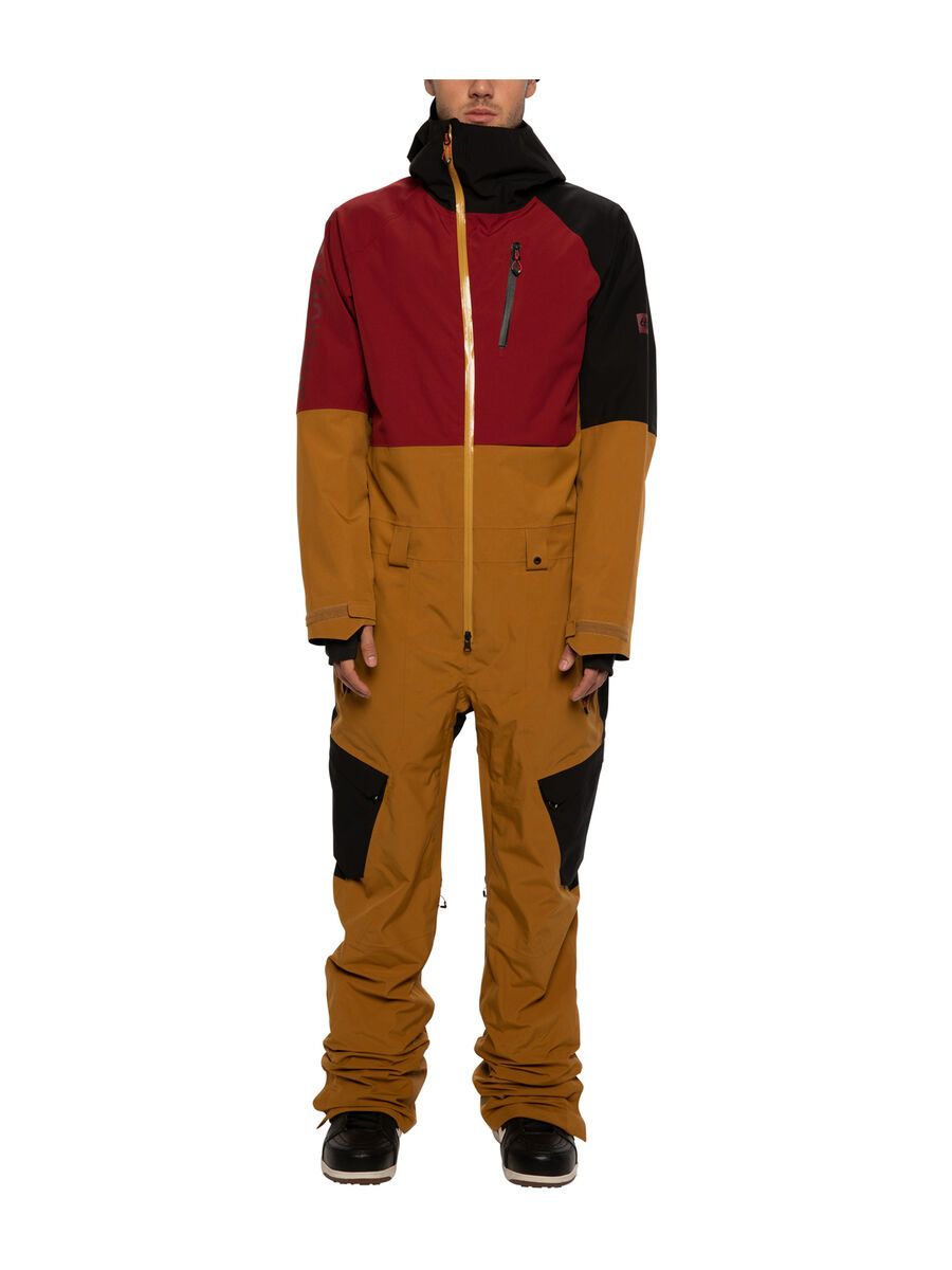 686 Men's GLCR Hydra Coverall, golden brown colorblock - Bild 1