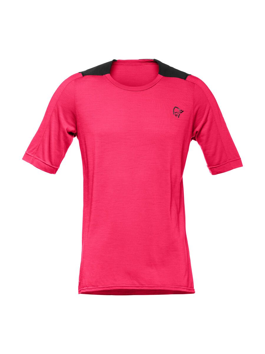 Norrona skibotn wool equaliser T-Shirt (M), jester red - Bild 1