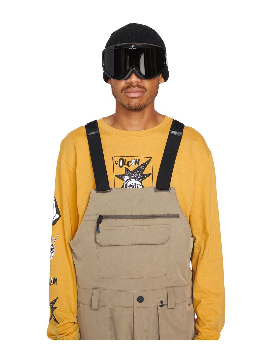 Volcom Roan Bib Overall, dark khaki - Bild 4