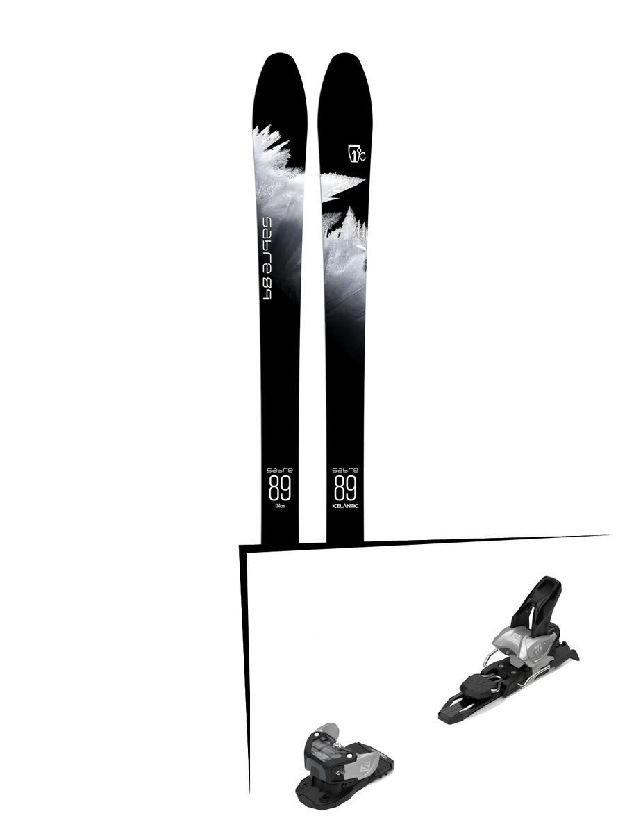 Set: Icelantic Sabre 89 2018 + Salomon Warden MNC 11 silver/black - Bild 1