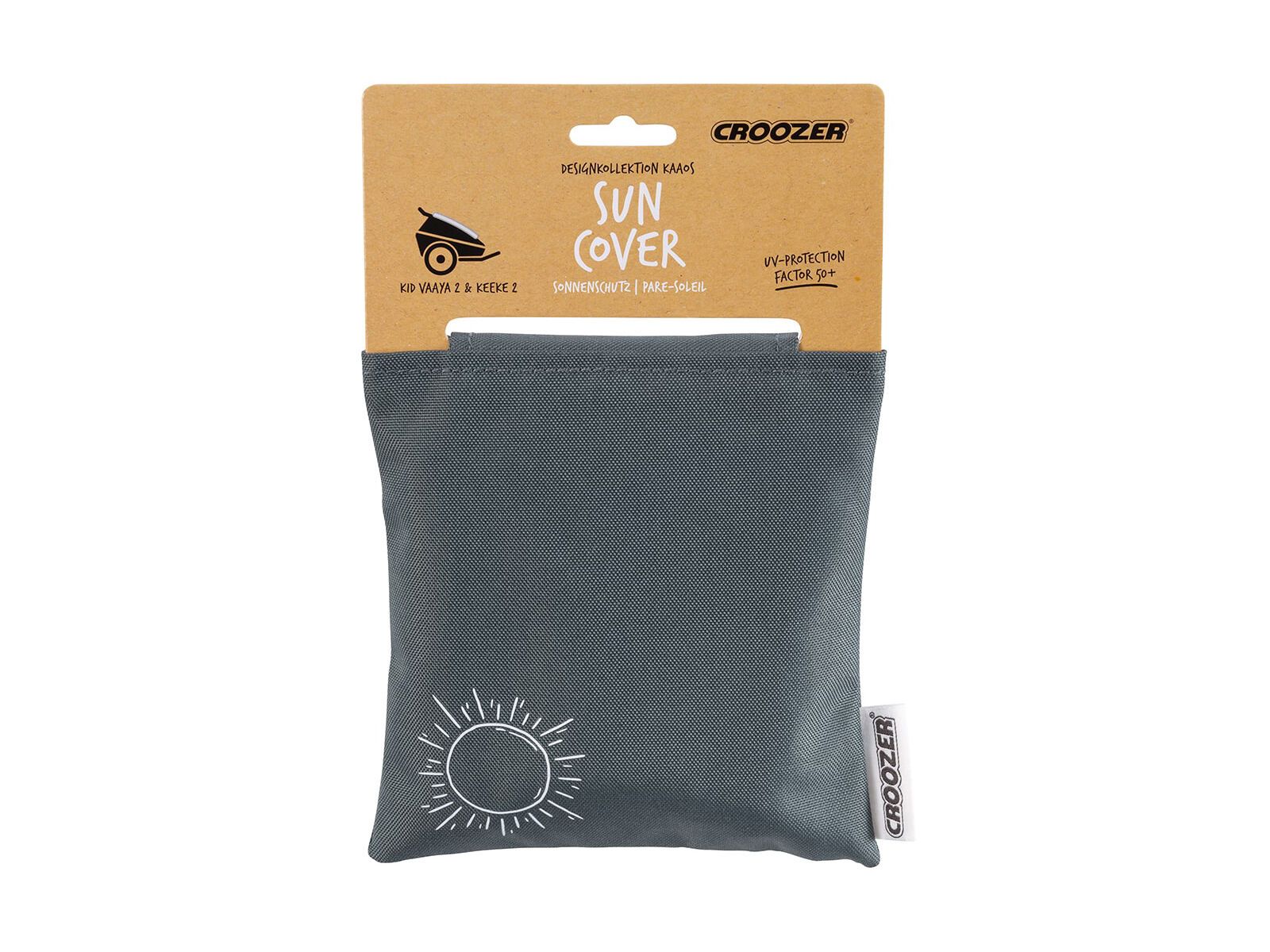 Croozer Sonnenschutz für Kid Zweisitzer ab 2014, graphite blue - Bild 3